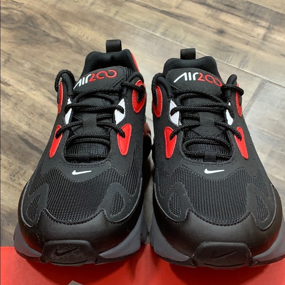 NIKE AIR MAX 200 Black/White-University Red men’s - Picture 6 of 16